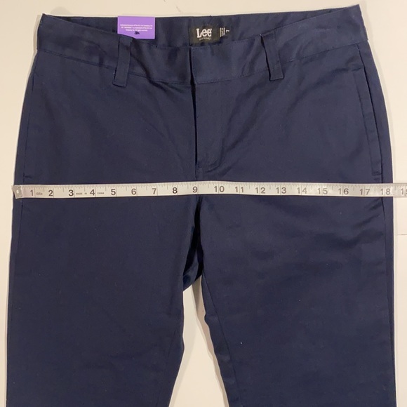 Lee Uniforms SZ 7 Juniors Low Rise Bootcut Navy Pants New D23 - Picture 7 of 13